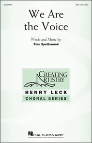 We Are The Voice SAB choral sheet music cover Thumbnail